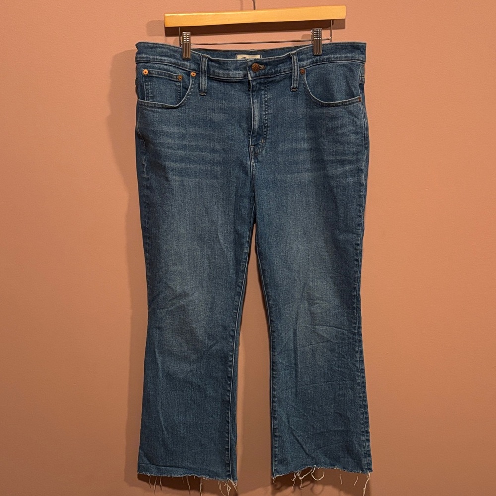 Madewell Dark Blue Wide Leg Jeans